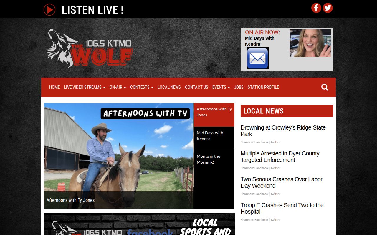KTMO local news page covering Scott County and Sikeston